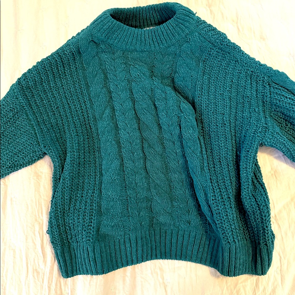 Girls Green Sweater